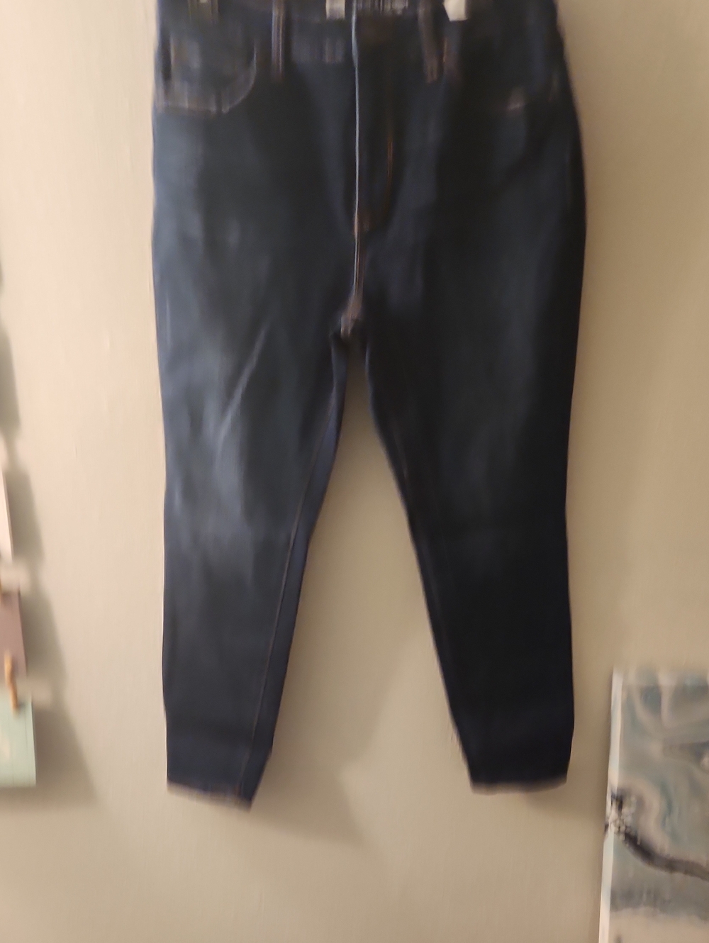 Time and Tru Dark Indigo High-Rise Skinny Jeans